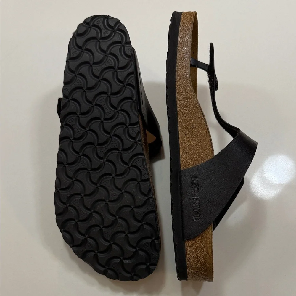 Birkenstock Thong Sandal w/ Buckle, Dark Brown Women’s Sandals - Picture 2 of 4